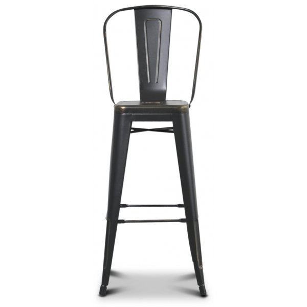 Industry- baarijakkara korkealla takaosalla - Harjattu - Musta / Kulta Industry- baarijakkara korkealla takaosalla - Harjattu - Musta / Kulta