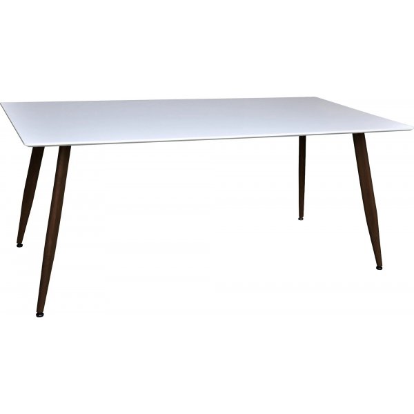 Bridge ruokapyt 180 cm - Valkoinen/musta