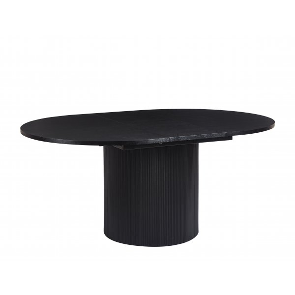 Astrid pyöreä ruokapöytä, jatkettava Ø140 cm - 180 cm - Mustaksi petsattu tammi Astrid pyöreä ruokapöytä, jatkettava Ø140 cm - 180 cm - Mustaksi petsattu tammi