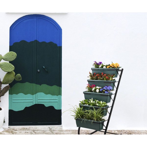 Huuhtele kasvihylly - Tummanvihreä/musta Huuhtele kasvihylly - Tummanvihreä/musta