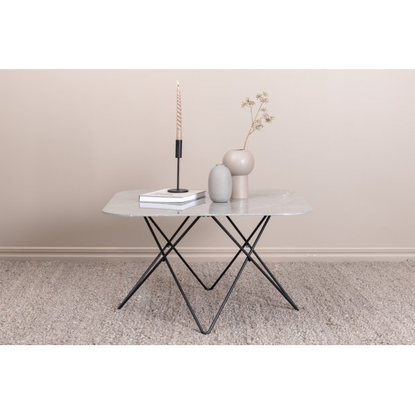 Michel-sohvapöytä 80 x 80 cm - harmaa Michel-sohvapöytä 80 x 80 cm - harmaa