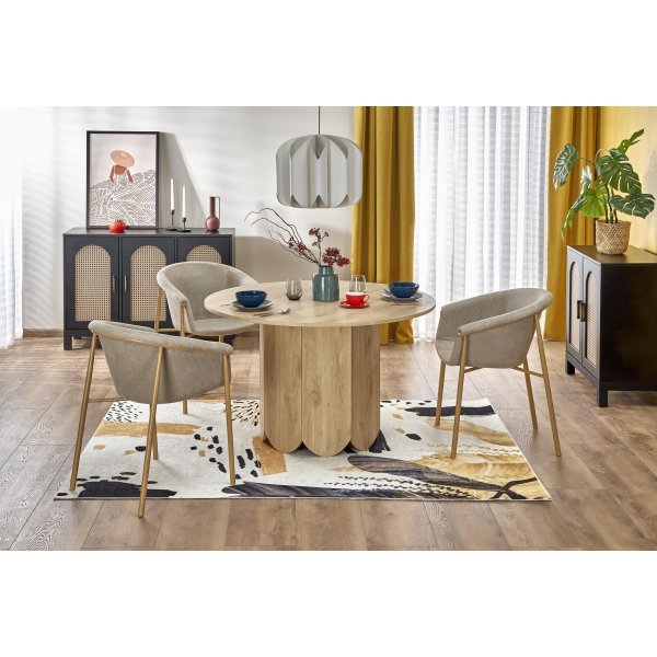 Hugo pyöreä ruokapöytä Ø120 cm - Tammi Hugo pyöreä ruokapöytä Ø120 cm - Tammi