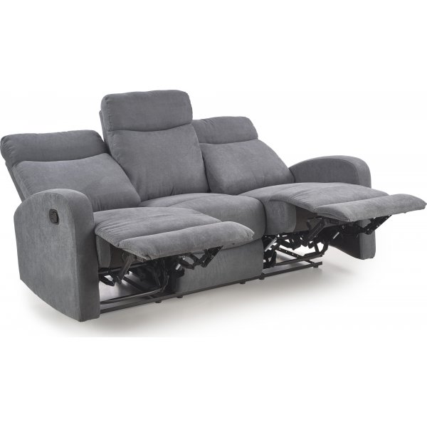 Anslo 3-istuttava leposohva - harmaa Anslo 3-istuttava leposohva - harmaa