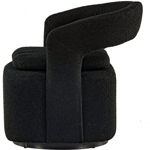 Laurel-nojatuoli - musta