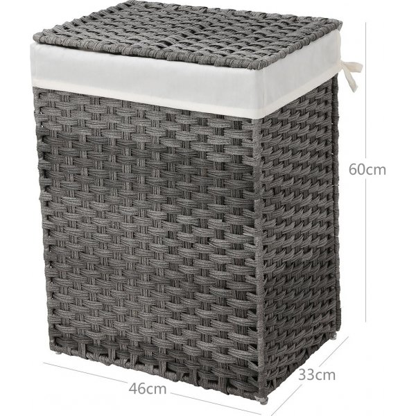 Angelika pyykkikori 90 l - harmaa Angelika pyykkikori 90 l - harmaa