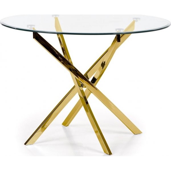 Raymond ruokapöytä Ø100 cm - Kulta Raymond ruokapöytä Ø100 cm - Kulta