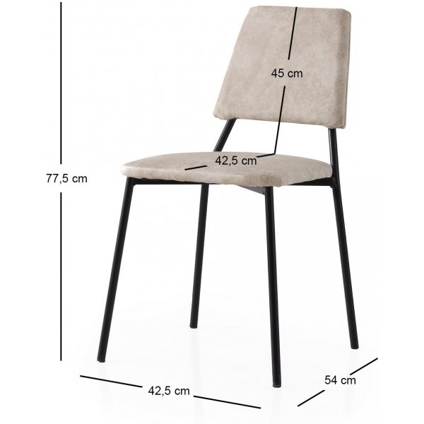 Lima ruokatuoli 2 kpl - Ecru Lima ruokatuoli 2 kpl - Ecru