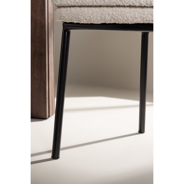 Agnes ruokatuoli - Valkoinen boucle