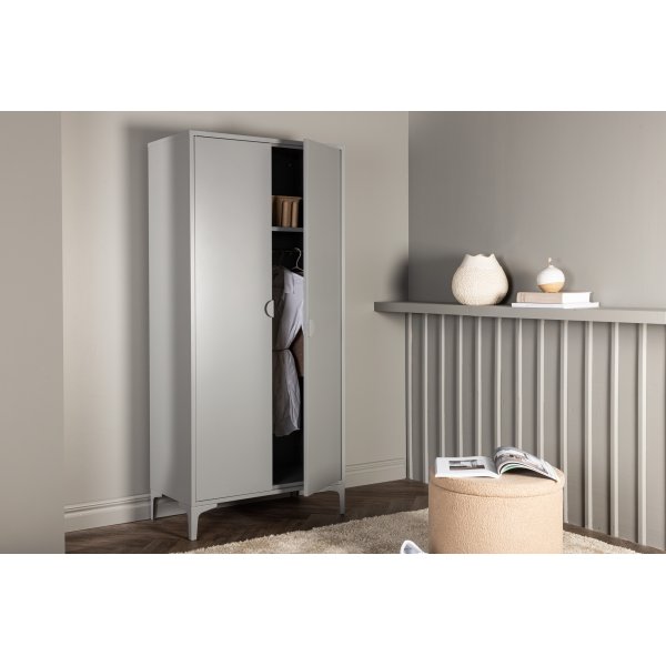 Alexander-vaatekaappi - vaaleanharmaa