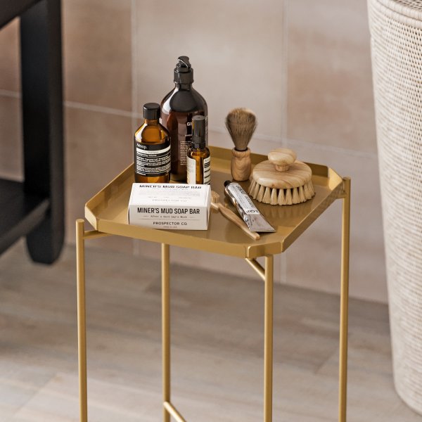 Vela sohvapöytä 46 x 46 cm - Kulta Vela sohvapöytä 46 x 46 cm - Kulta