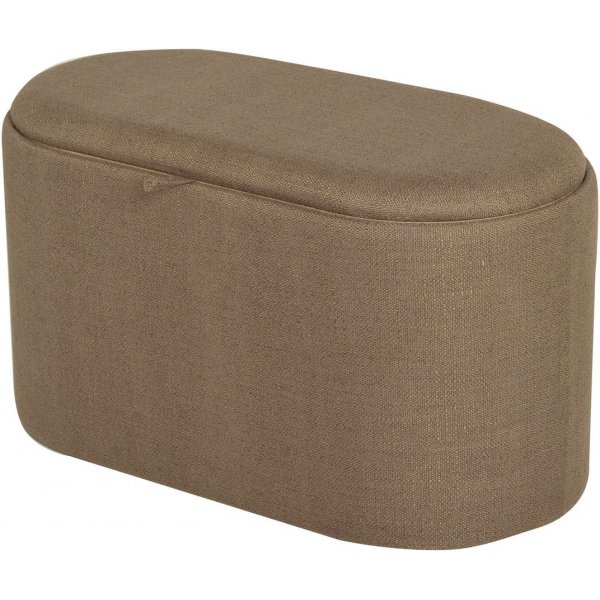 Maiko puff soikea - ruskea