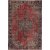 Tibet Vintage litte kudottu matto Punainen