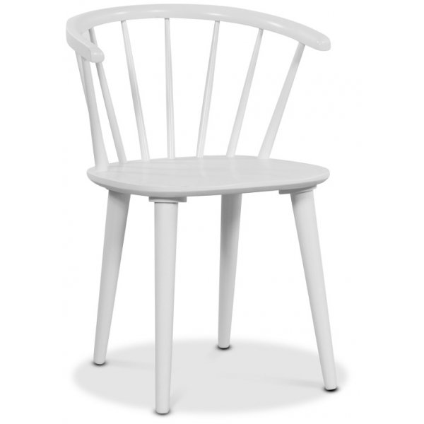 Rosvik ruokailuryhmä, pyöreä harmaa ruokapöytä + 4kpl Dalsland-pinnatuolia - Valkoinen + 3.00 x Huonekalujen jalat Rosvik ruokailuryhmä, pyöreä harmaa ruokapöytä + 4kpl Dalsland-pinnatuolia - Valkoinen + 3.00 x Huonekalujen jalat