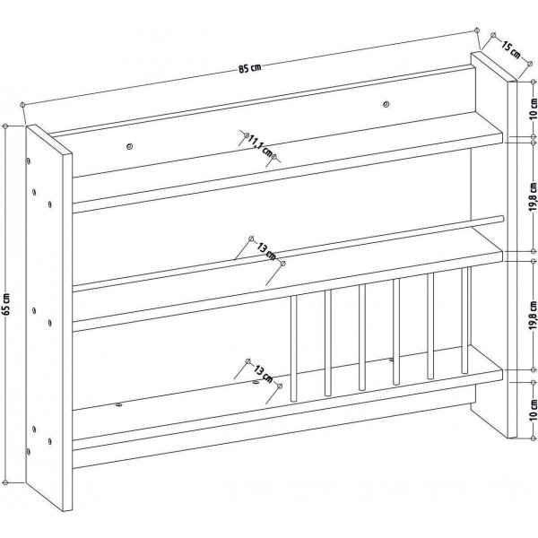 Kolin seinähylly - tammi Kolin seinähylly - tammi