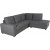 Solna-sohva avoimella pdyll 244 cm - Oikea + Huonekalujen hoitosarja tekstiileille