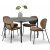 Rondo-tuoli samettia - ruskea + Huonekalujen hoitosarja tekstiileille