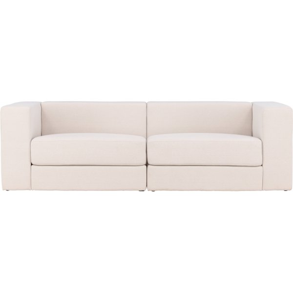 Lumi 3-istuttava sohva - Valkoinen pellava