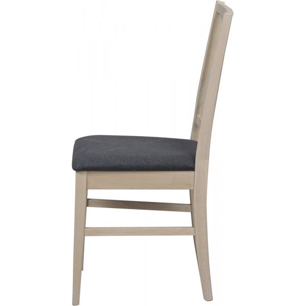 Scarlett-tuoli - Whitewash-tammi/harmaa
