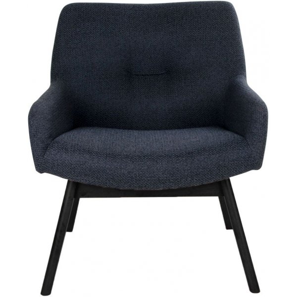 Lontoon nojatuoli - tummanharmaa/musta