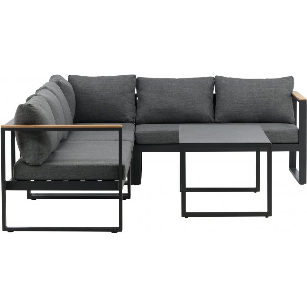 Texas lounge -ryhmä - musta/harmaa Texas lounge -ryhmä - musta/harmaa