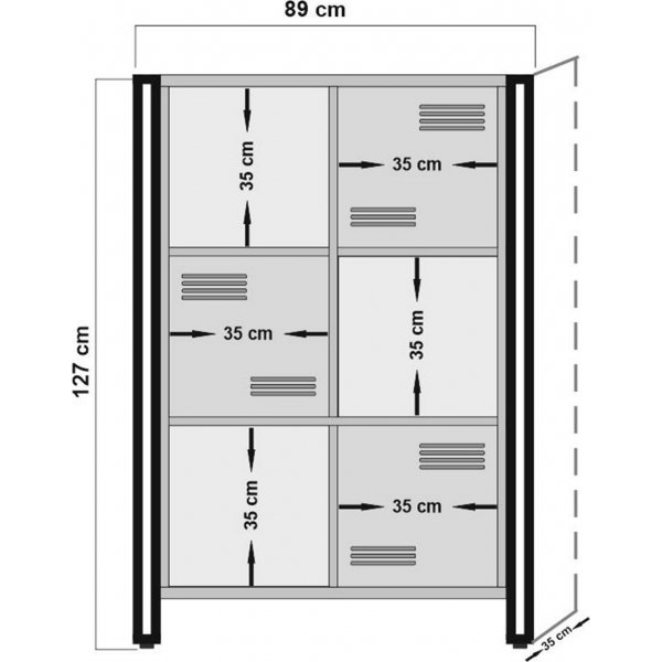 Cosmo Neva kirjahylly - mänty/musta Cosmo Neva kirjahylly - mänty/musta