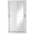 Mervyn-vaatekaappi liukuovilla, l. 120 cm - Valkoinen + Huonekalujen hoitosarja tekstiileille